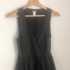 A very simple, classic black wrap dress from Dosa.